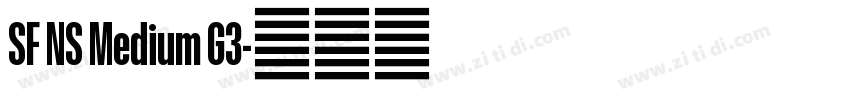 SF NS Medium G3字体转换